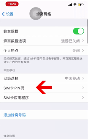 砚山苹果14维修网分享如何给iPhone14的SIM卡设置密码 